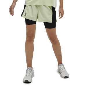 Green / Black Women's On Running Active Shorts | 5426317_PH