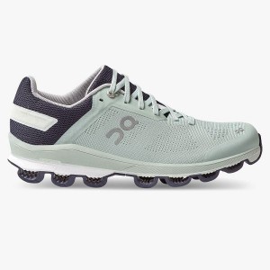 Green / Navy Women's On Running Cloudsurfer 6 Road Running Shoes | 2548796_PH