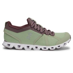 Green / Purple Women's On Running Cloud Beam Sneakers | 974285_PH