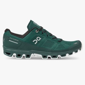 Green / White Men's On Running Cloudventure 2 Trail Running Shoes | 6192837_PH