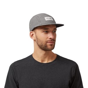 Grey Men's On Running 5 Panel Caps | 3076159_PH