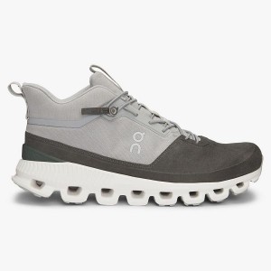 Grey Men's On Running Cloud Hi Sneakers | 9782045_PH