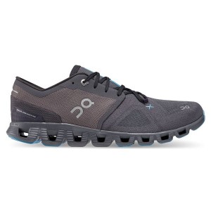 Grey Men's On Running Cloud X 3 Road Running Shoes | 5893162_PH