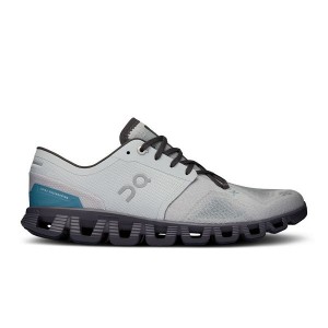 Grey Men's On Running Cloud X 3 Road Running Shoes | 8416032_PH