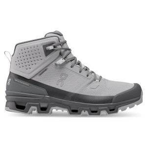 Grey Men's On Running Cloudrock 2 Waterproof Hiking Boots | 8431927_PH