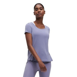 Grey Women's On Running Active-T Breathe T Shirts | 2691538_PH