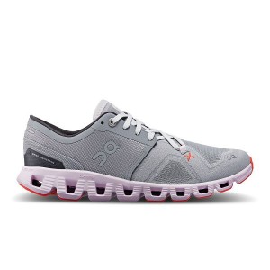 Grey Women's On Running Cloud X 3 Road Running Shoes | 2975461_PH