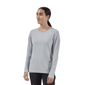 Grey Women's On Running Comfort Long-T T Shirts | 754986_PH