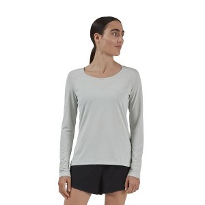 Grey Women's On Running Performance Long-T T Shirts | 5641723_PH