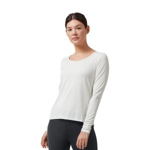 Grey Women's On Running Performance Long-T T Shirts | 3805179_PH