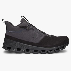 Grey / Black Men's On Running Cloud Hi Sneakers | 6748153_PH