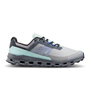 Grey / Black Men's On Running Cloudvista Hiking Shoes | 4825130_PH