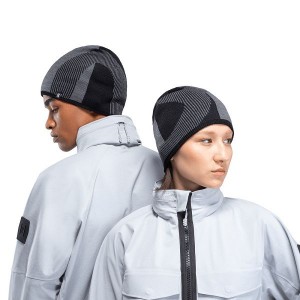 Grey / Black Men's On Running Explorer Merino Beanie | 2964783_PH