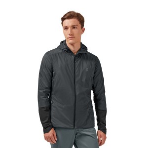 Grey / Black Men's On Running Insulator Jackets | 8571049_PH