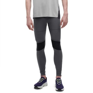 Grey / Black Men's On Running Long 2 Tights | 5809371_PH