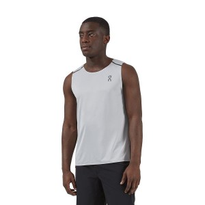 Grey / Black Men's On Running Tank-T Tanks | 3720486_PH