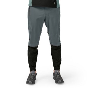 Grey / Black Men's On Running Waterproof Pants | 1487056_PH