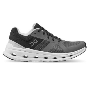 Grey / Black Women's On Running Cloudrunner Road Running Shoes | 964718_PH