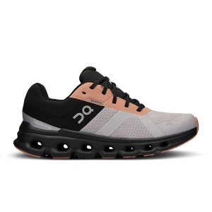 Grey / Black Women's On Running Cloudrunner Waterproof Road Running Shoes | 9714056_PH