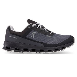 Grey / Black Women's On Running Cloudvista Waterproof Hiking Shoes | 9378412_PH