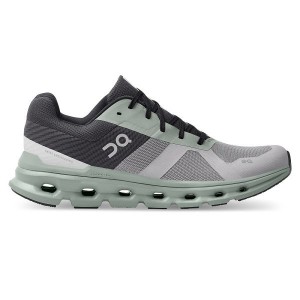 Grey / Green Men's On Running Cloudrunner Road Running Shoes | 328459_PH