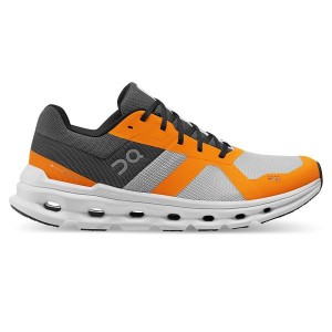 Grey / Orange Men's On Running Cloudrunner Road Running Shoes | 4596703_PH