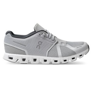 Grey / White Men's On Running Cloud 5 Sneakers | 5931086_PH