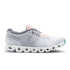 Grey / White Women's On Running Cloud 5 Push Sneakers | 1735906_PH