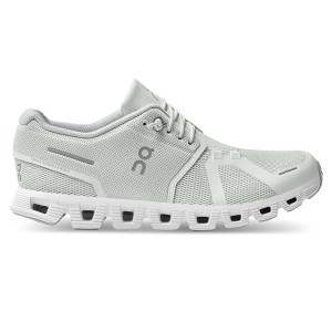 Grey / White Women's On Running Cloud 5 Sneakers | 4835721_PH