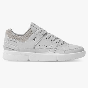 Grey / White Women's On Running THE ROGER Clubhouse Sneakers | 3904652_PH