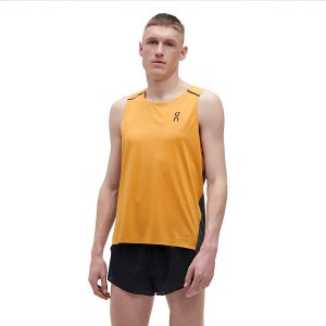 Mango / Black Men's On Running Tank-T Tanks | 5704289_PH