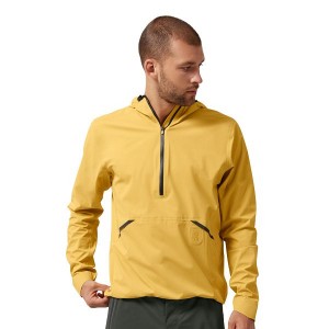 Mustard Men's On Running Waterproof Anorak Jackets | 8926043_PH