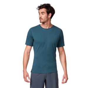 Navy Men's On Running Comfort-T 2 T Shirts | 6279538_PH