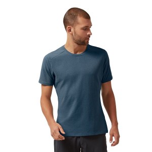 Navy Men's On Running On-T 1 T Shirts | 7815460_PH