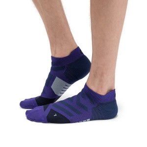 Navy Men's On Running Performance Low Socks | 7406592_PH