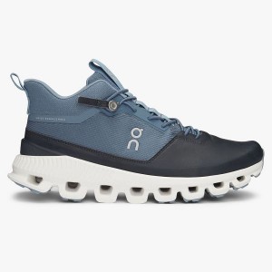 Navy Women's On Running Cloud Hi Sneakers | 9405832_PH