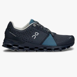 Navy Women's On Running Cloudstratus 1 Road Running Shoes | 6805324_PH