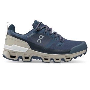 Navy Women's On Running Cloudwander Waterproof Hiking Shoes | 2680143_PH