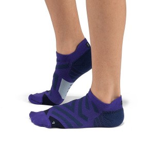 Navy Women's On Running Performance Low Socks | 5031269_PH