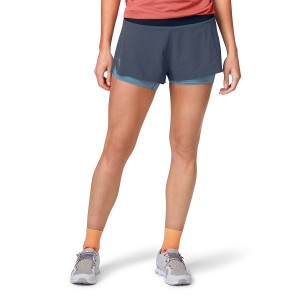 Navy Women's On Running Running 2 Shorts | 5462387_PH