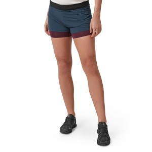 Navy Women's On Running Running 2 Shorts | 1792603_PH