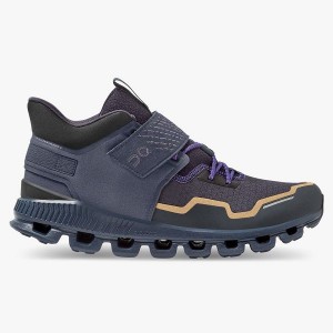 Navy / Black Men's On Running Cloud Hi Edge Defy Sneakers | 7329164_PH