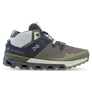 Navy / Olive Men's On Running Cloudtrax Hiking Boots | 9512736_PH