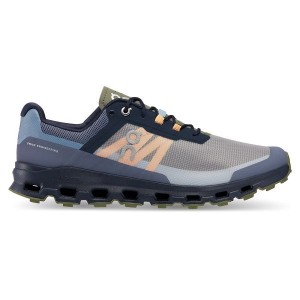 Navy / Olive Men's On Running Cloudvista Hiking Shoes | 126978_PH