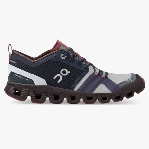 Navy / Pink Women's On Running Cloud X Shift Sneakers | 5862170_PH