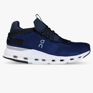 Navy / White Men's On Running Cloudnova Sneakers | 4271859_PH