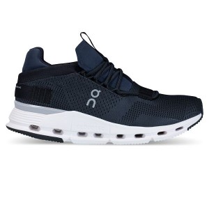 Navy / White Men's On Running Cloudnova Sneakers | 5726943_PH