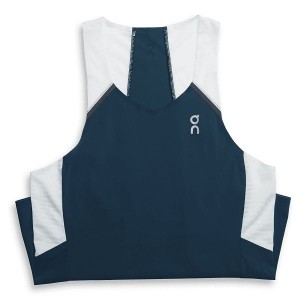 Navy / White Women's On Running Tank-T Tanks | 3570128_PH