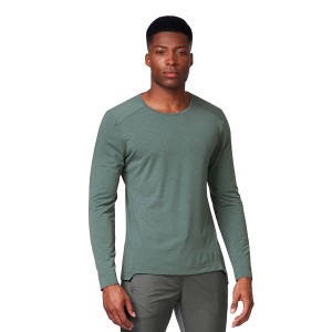 Olive Men's On Running Comfort Long-T T Shirts | 4603597_PH