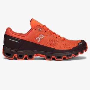 Orange / Chocolate Men's On Running Cloudventure 2 Trail Running Shoes | 8703529_PH